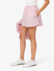 Lacoste Kadın Loose Fit Çizgili Pembe Şort Lacoste Kadın Loose Fit Çizgili Pembe Şort