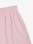 Lacoste Kadın Loose Fit Çizgili Pembe Şort Lacoste Kadın Loose Fit Çizgili Pembe Şort