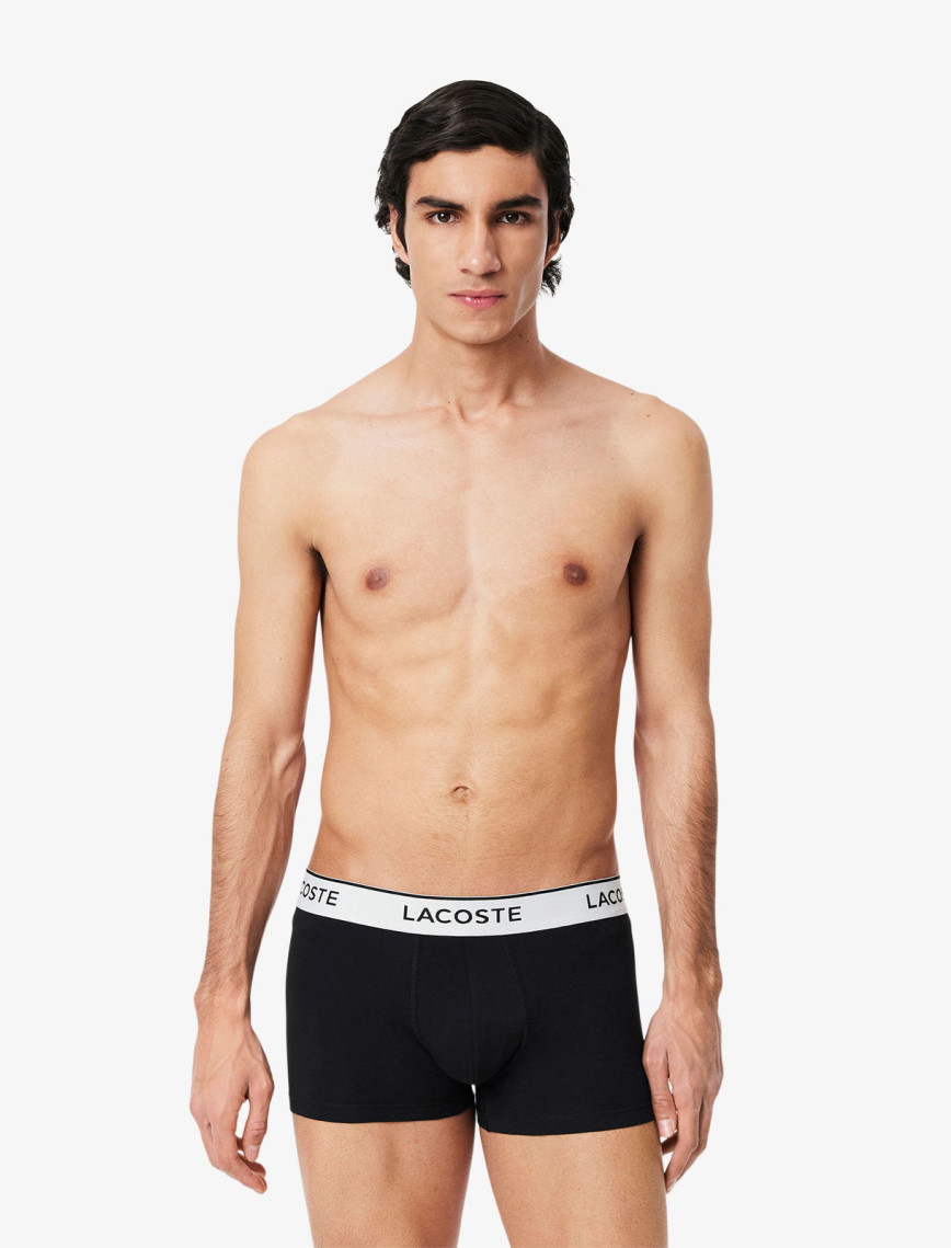 Lacoste Erkek 3'lü Siyah Boxer Lacoste Erkek 3'lü Siyah Boxer