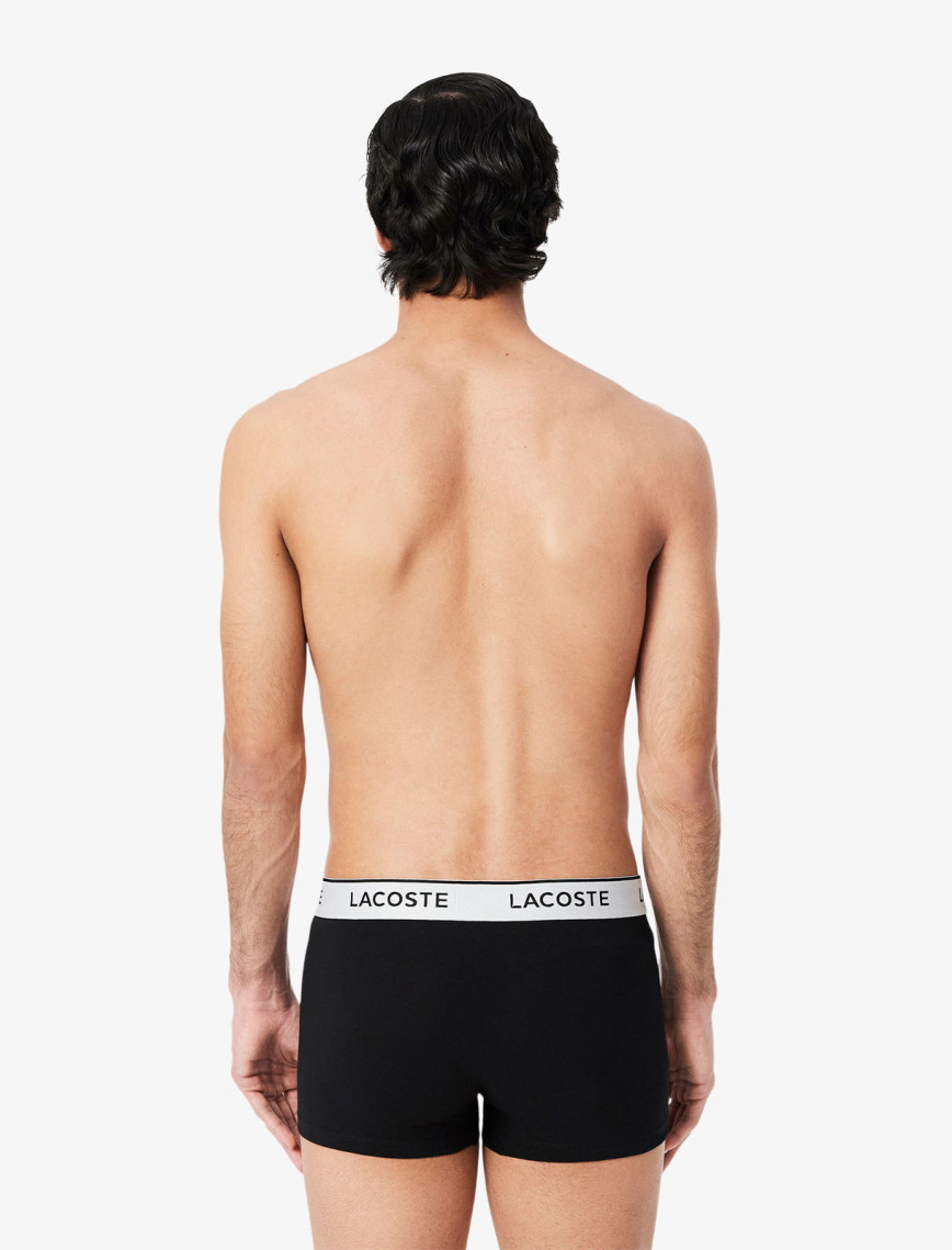 Lacoste Erkek 3'lü Siyah Boxer Lacoste Erkek 3'lü Siyah Boxer