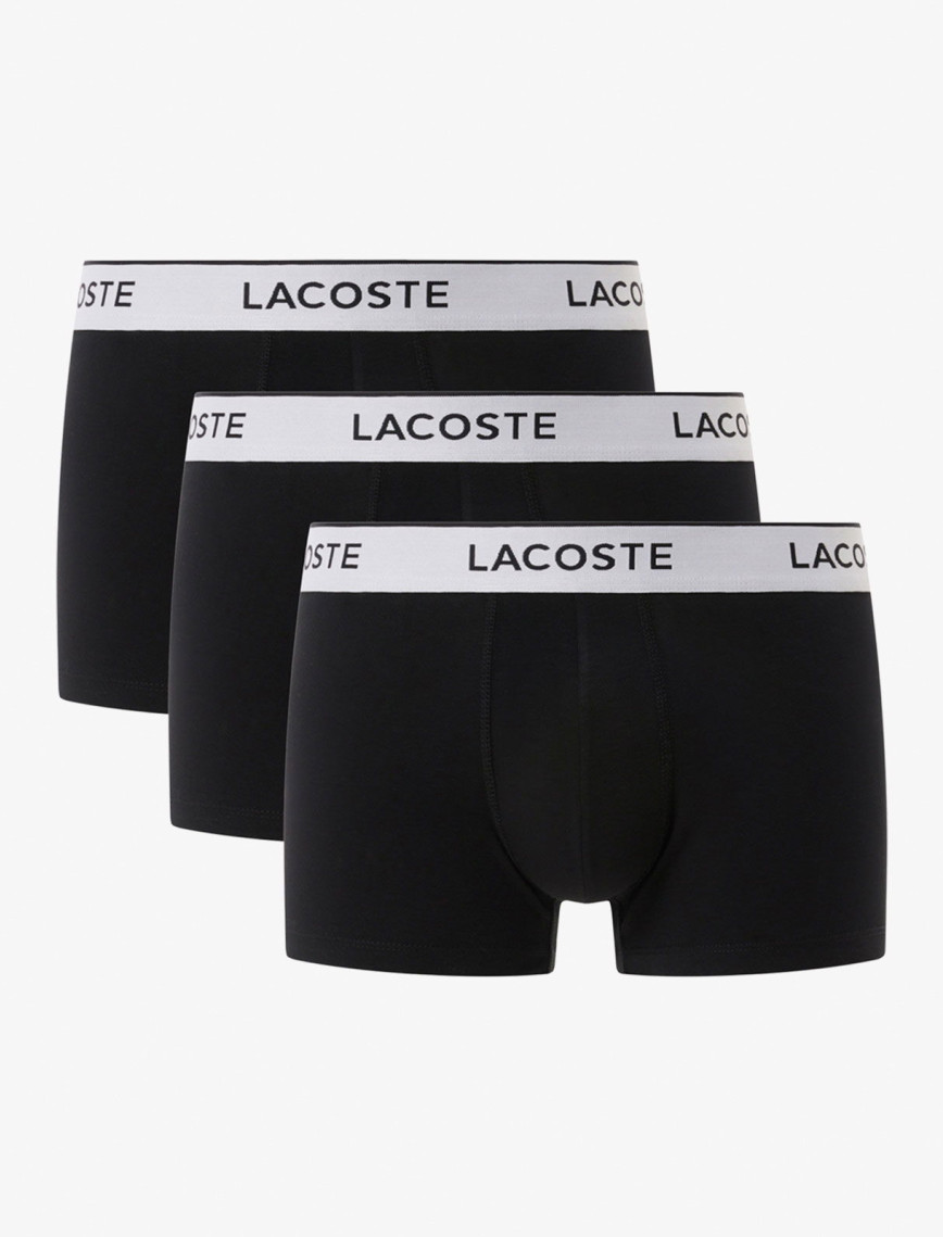 Lacoste Erkek 3'lü Siyah Boxer Lacoste Erkek 3'lü Siyah Boxer
