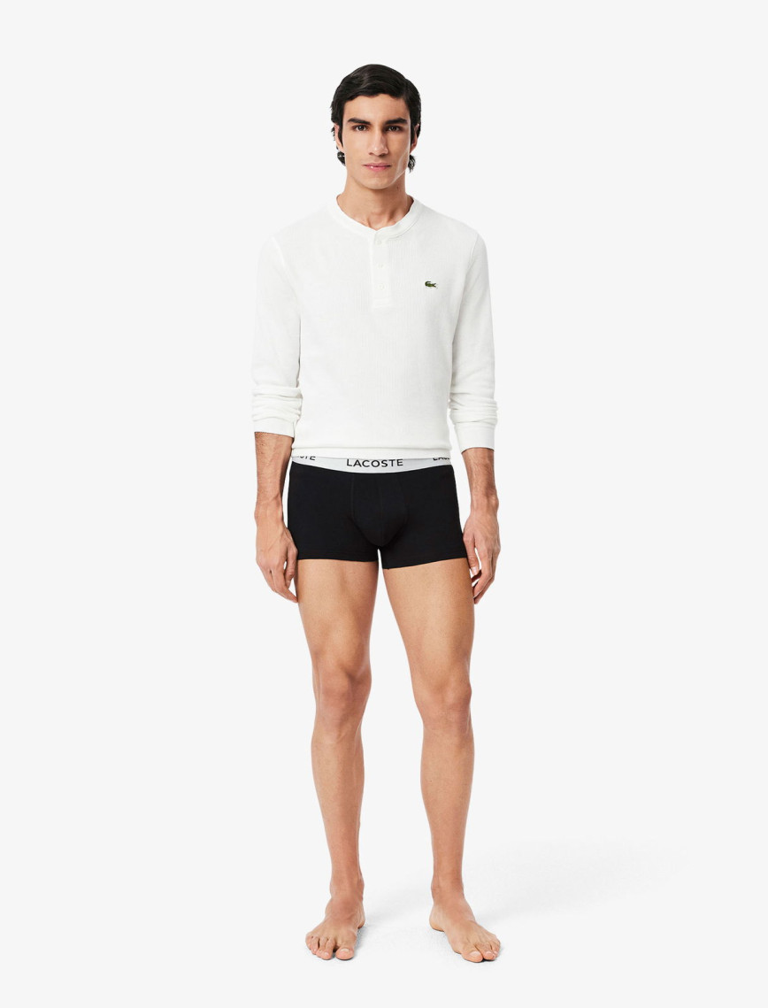 Lacoste Erkek 3'lü Siyah Boxer Lacoste Erkek 3'lü Siyah Boxer