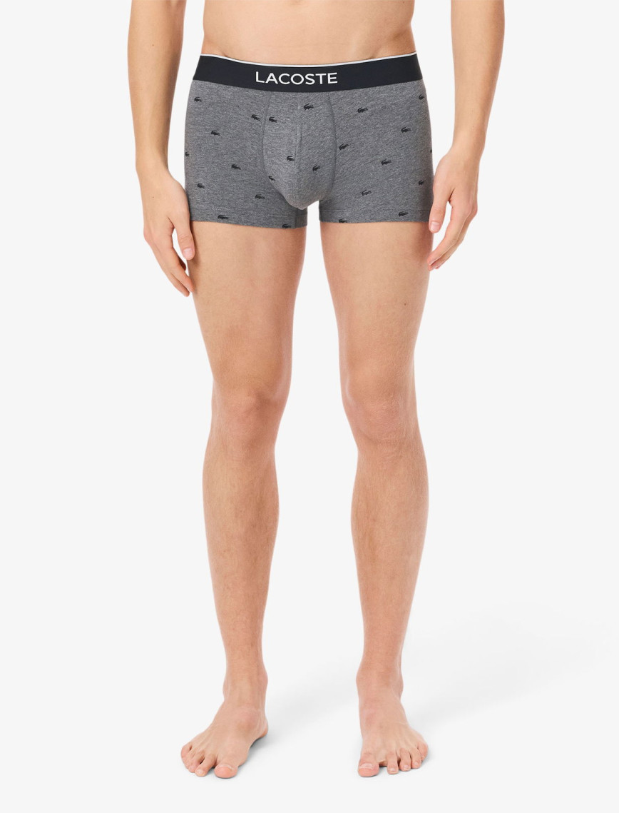 Lacoste Erkek Desenli 3'lü Renkli Boxer Lacoste Erkek Desenli 3'lü Renkli Boxer