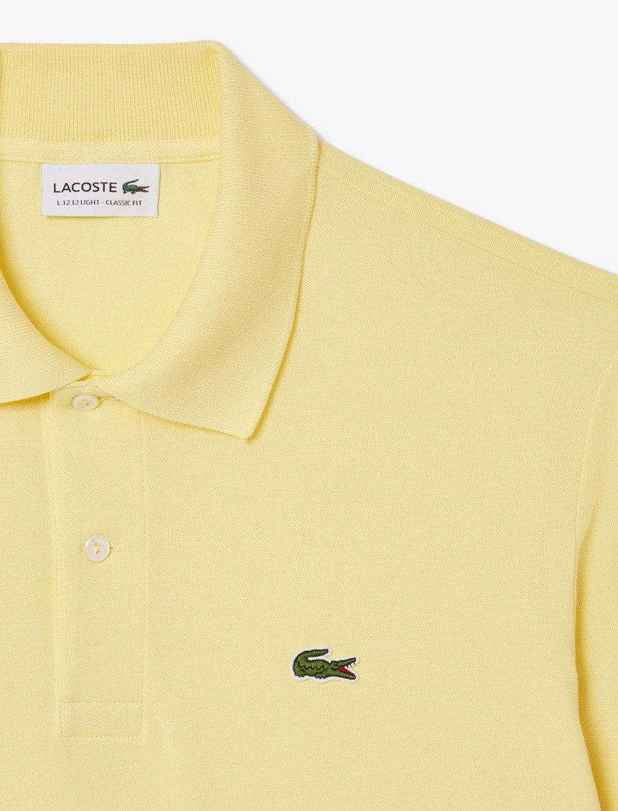 Lacoste L.12.12 Light Erkek Classic Fit Sarı Polo Lacoste L.12.12 Light Erkek Classic Fit Sarı Polo