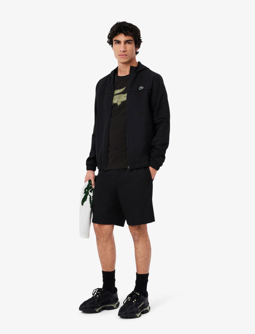 Lacoste Erkek Regular Fit Bisiklet Yaka Baskılı Siyah T-Shirt Lacoste Erkek Regular Fit Bisiklet Yaka Baskılı Siyah T-Shirt