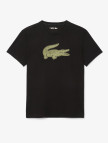 Lacoste Erkek Regular Fit Bisiklet Yaka Baskılı Siyah T-Shirt Lacoste Erkek Regular Fit Bisiklet Yaka Baskılı Siyah T-Shirt