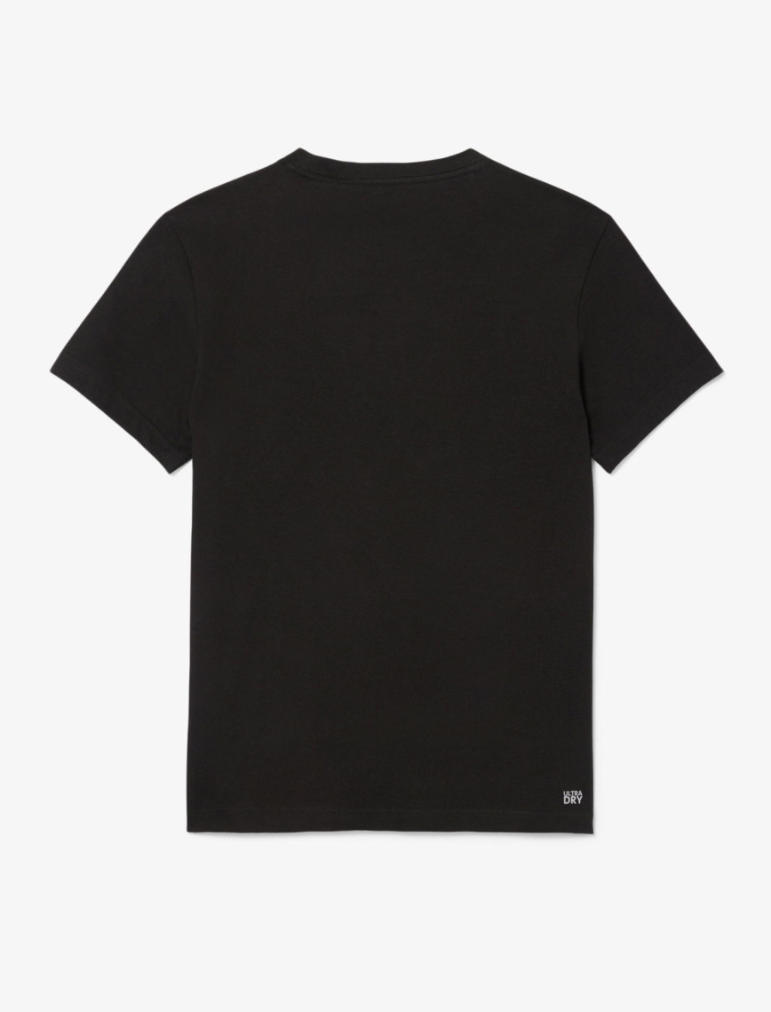 Lacoste Erkek Regular Fit Bisiklet Yaka Baskılı Siyah T-Shirt Lacoste Erkek Regular Fit Bisiklet Yaka Baskılı Siyah T-Shirt