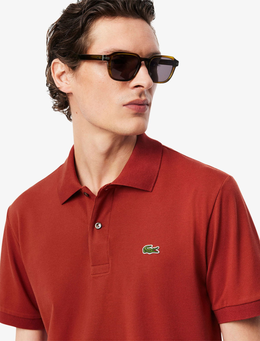Lacoste L.12.12 Light Erkek Classic Fit Kahverengi Polo Lacoste L.12.12 Light Erkek Classic Fit Kahverengi Polo