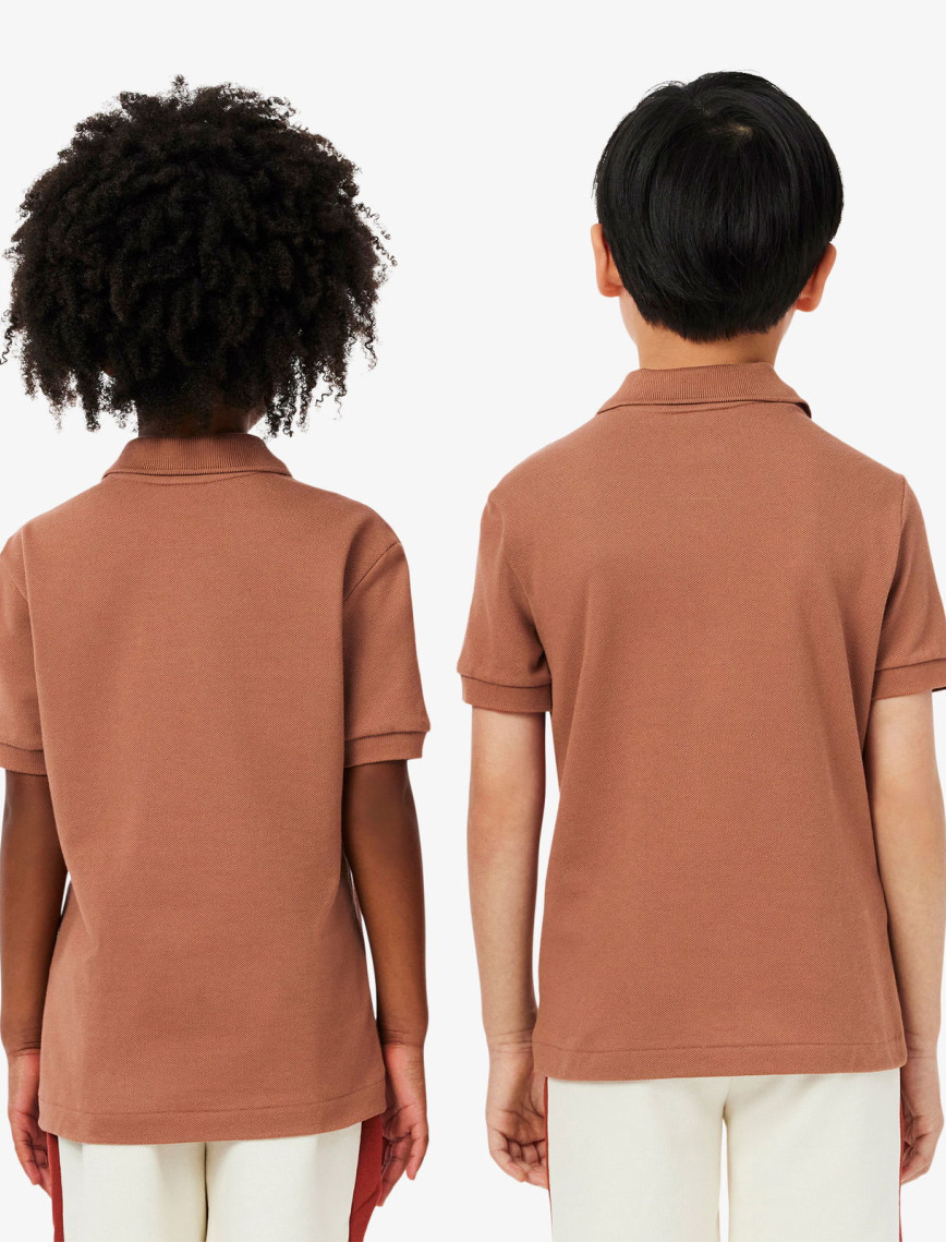 Lacoste Çocuk Regular Fit Kahverengi Polo Lacoste Çocuk Regular Fit Kahverengi Polo