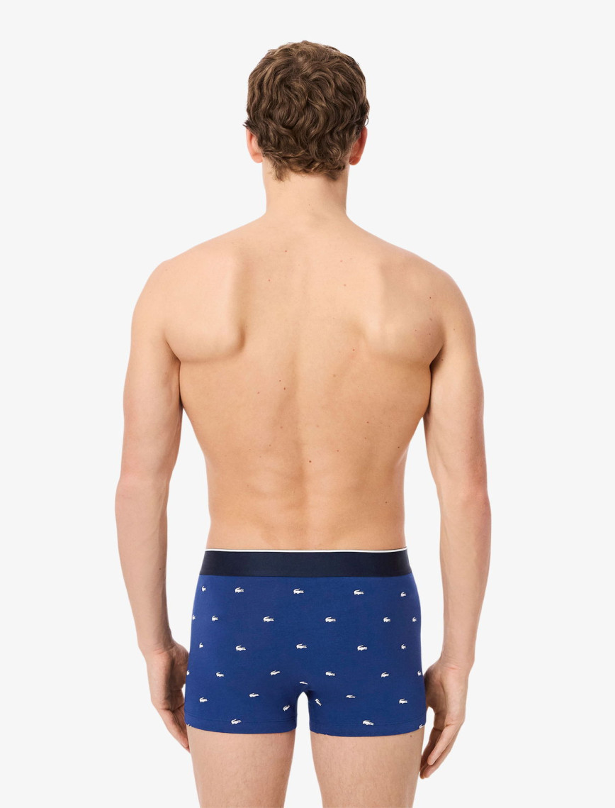 Lacoste Erkek Desenli 3'lü Renkli Boxer Lacoste Erkek Desenli 3'lü Renkli Boxer