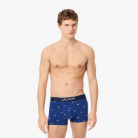 Lacoste Erkek Desenli 3'lü Renkli Boxer Lacoste Erkek Desenli 3'lü Renkli Boxer