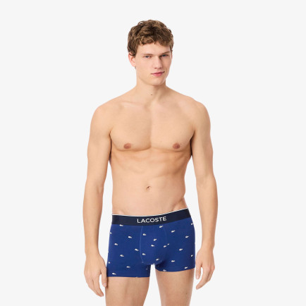 Lacoste Erkek Desenli 3'lü Renkli Boxer Lacoste Erkek Desenli 3'lü Renkli Boxer