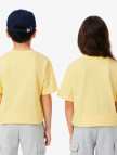 Lacoste Çocuk Bisiklet Yaka Baskılı Sarı T-Shirt Lacoste Çocuk Bisiklet Yaka Baskılı Sarı T-Shirt