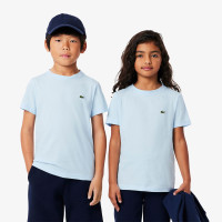 Lacoste Çocuk Bisiklet Yaka Açık Mavi T-Shirt Lacoste Çocuk Bisiklet Yaka Açık Mavi T-Shirt