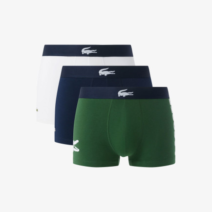 Lacoste Erkek Baskılı 3'lü Renkli Boxer Lacoste Erkek Baskılı 3'lü Renkli Boxer