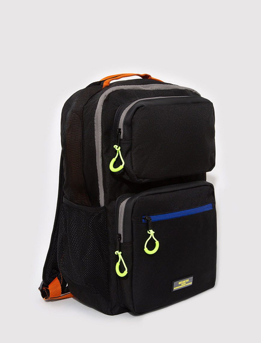 Mavi Çok Cepli Siyah Sırt Çantası 0911832-900