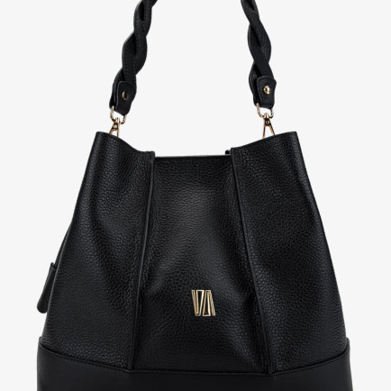 Valmenti Kadın Hakiki Deri Siyah Floter Omuz Çanta