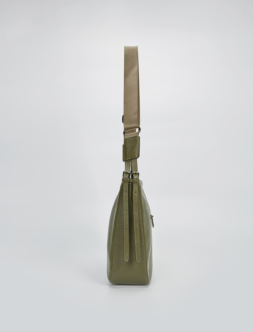 Valmenti Kadın Haki Hakiki Deri Kol Çantası Valmenti Kadın Haki Hakiki Deri Kol Çantası