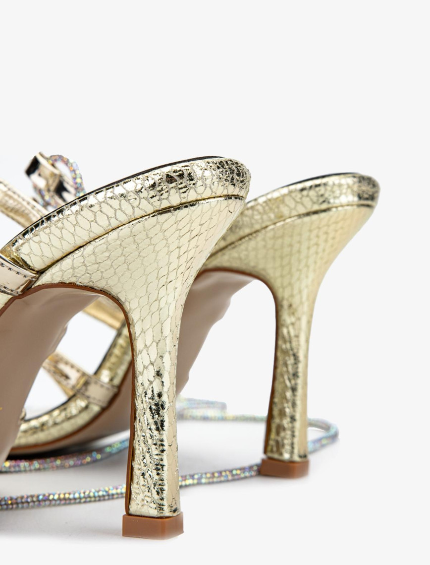 Valmenti Azuro Kadın Altın Hakiki Deri Sandalet Valmenti Azuro Kadın Altın Hakiki Deri Sandalet