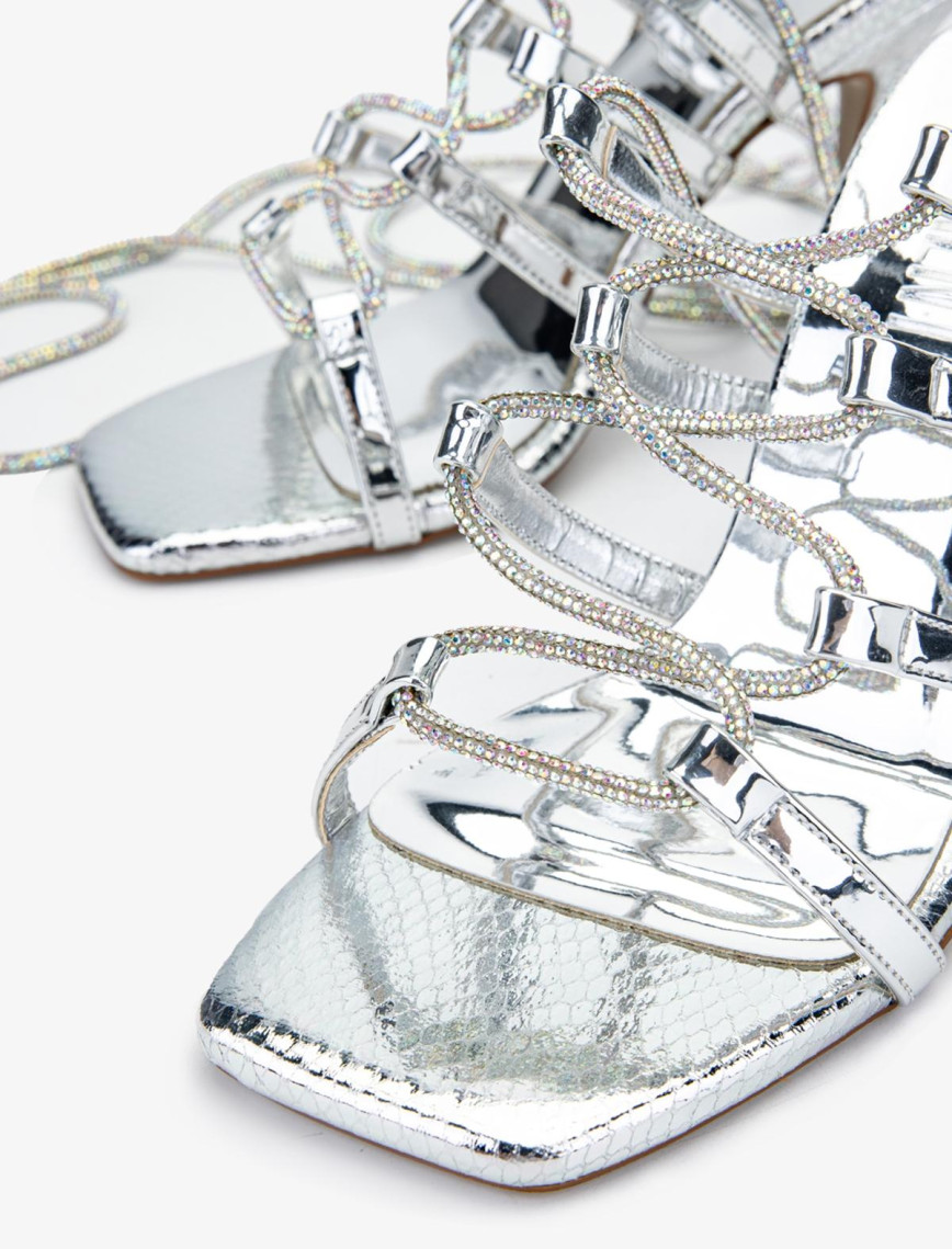 Valmenti Azuro Kadın Gümüş Hakiki Deri Sandalet Valmenti Azuro Kadın Gümüş Hakiki Deri Sandalet