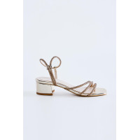 Valmenti Camila Kadın Dore Cilt Vegan Topuklu Sandalet Valmenti Camila Kadın Dore Cilt Vegan Topuklu Sandalet
