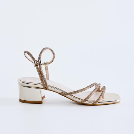 Valmenti Camila Kadın Dore Cilt Vegan Topuklu Sandalet Valmenti Camila Kadın Dore Cilt Vegan Topuklu Sandalet