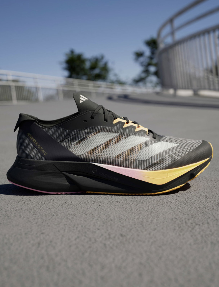 adidas Adizero Boston 12 Erkek Siyah Koşu Ayakkabısı adidas Adizero Boston 12 Erkek Siyah Koşu Ayakkabısı