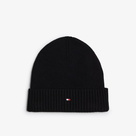 Tommy Hilfiger Flag Pima Erkek Siyah Bere Tommy Hilfiger Flag Pima Erkek Siyah Bere