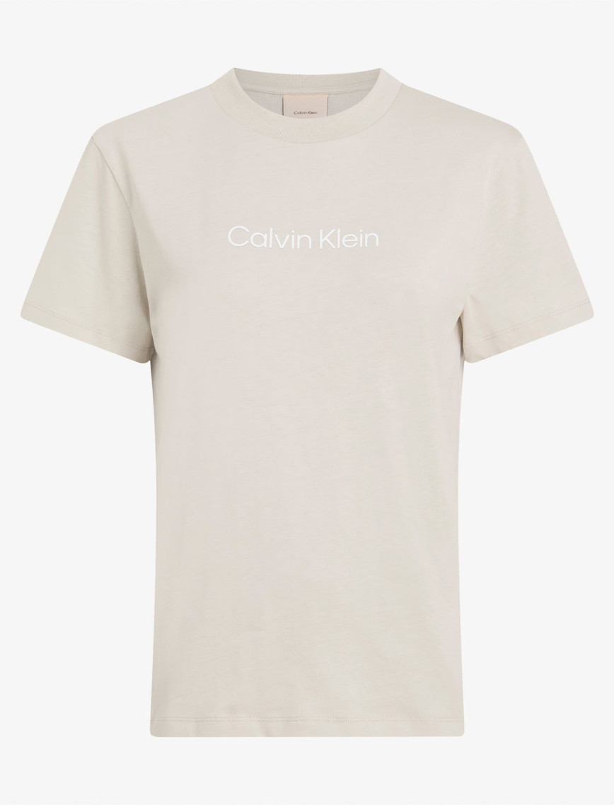 Calvin Klein Hero Logo Regular Kadın Gri T-Shirt Calvin Klein Hero Logo Regular Kadın Gri T-Shirt