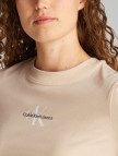 Calvin Klein Monologo Baby Kadın Bej T-Shirt Calvin Klein Monologo Baby Kadın Bej T-Shirt