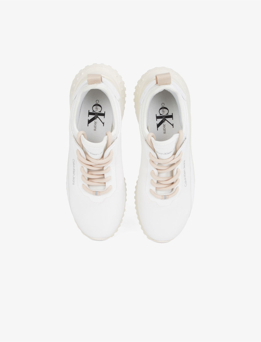 Calvin Klein Eva Runner So Mix İn Hitech Kadın Beyaz Sneaker Calvin Klein Eva Runner So Mix İn Hitech Kadın Beyaz Sneaker