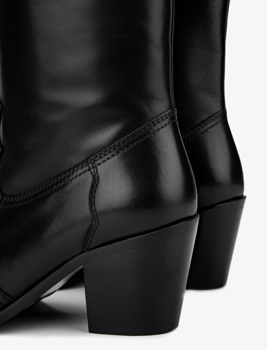 Valmenti Kadın Hakiki Deri Siyah Deri Casual Çizme Valmenti Kadın Hakiki Deri Siyah Deri Casual Çizme