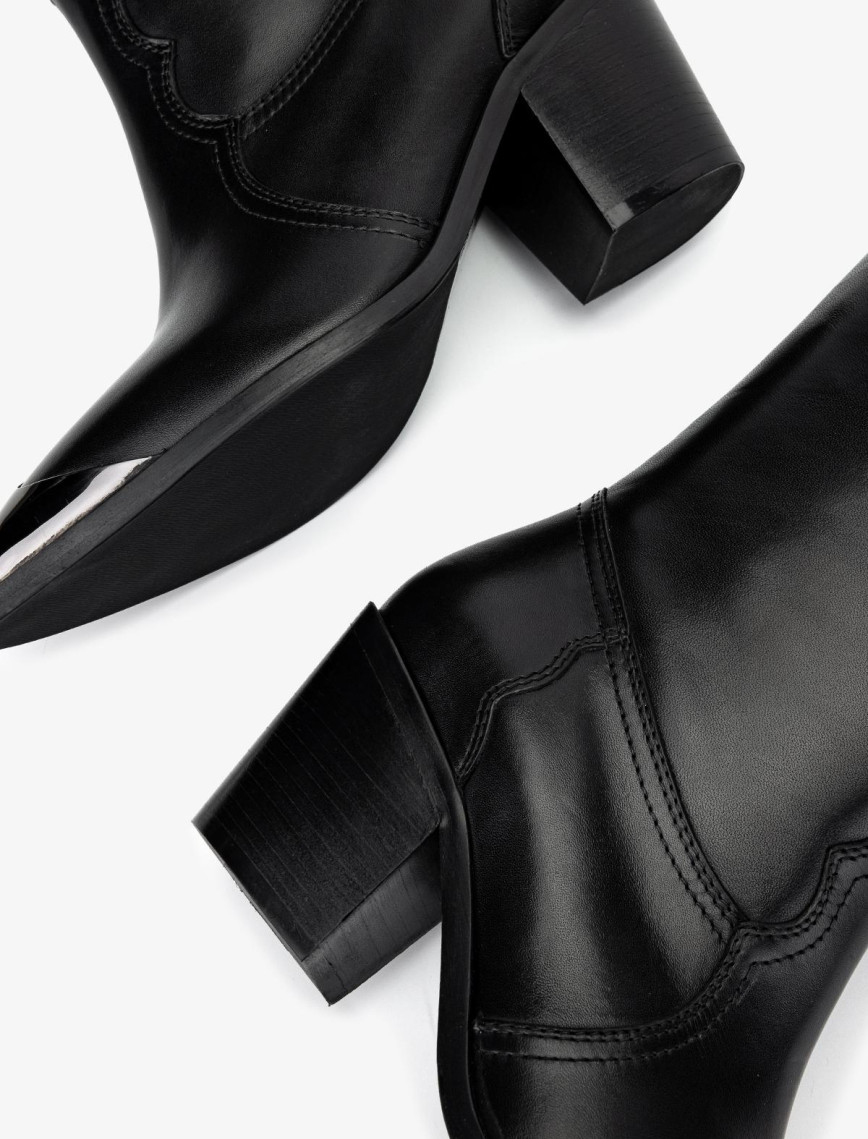 Valmenti Kadın Hakiki Deri Siyah Deri Casual Çizme Valmenti Kadın Hakiki Deri Siyah Deri Casual Çizme