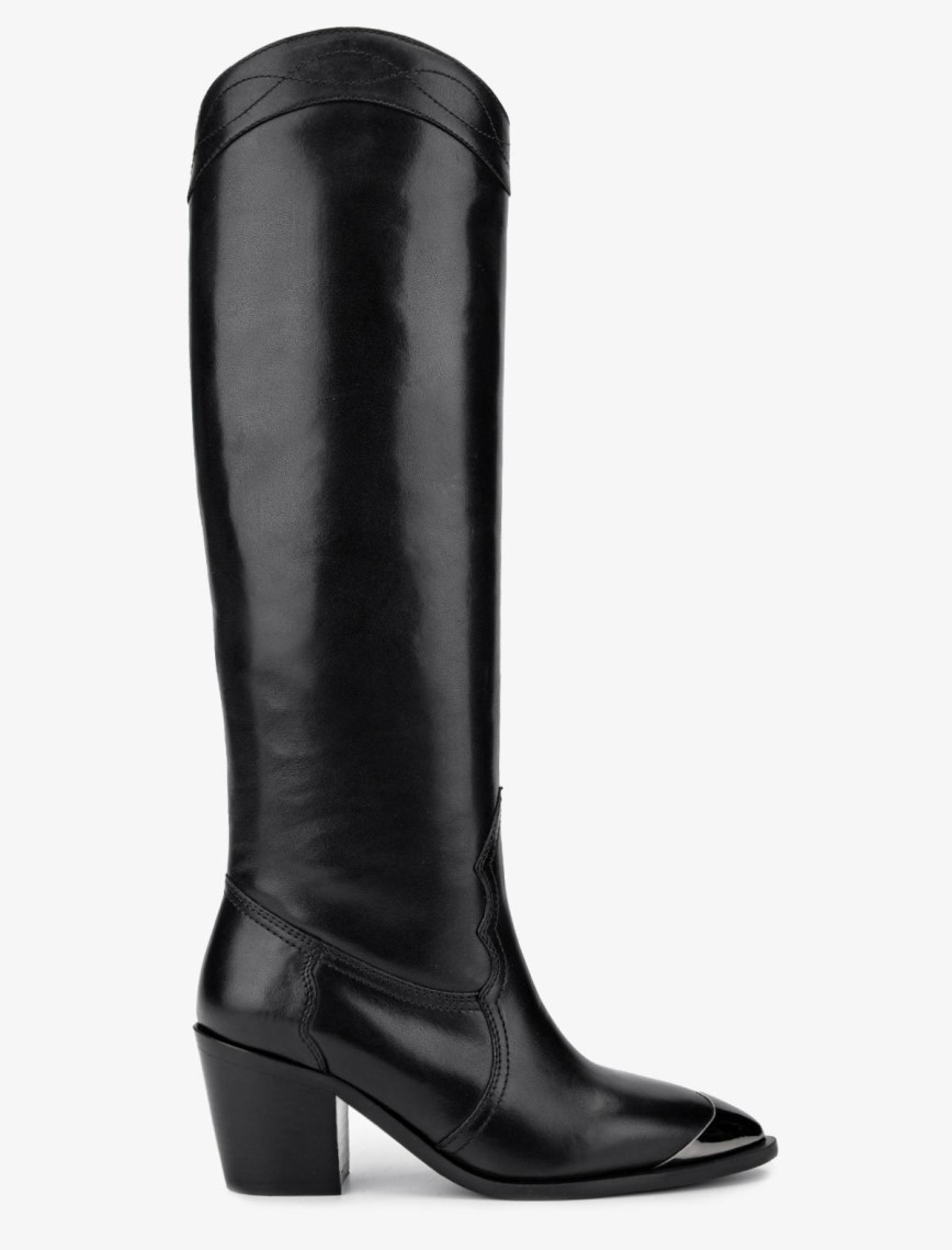 Valmenti Kadın Hakiki Deri Siyah Deri Casual Çizme Valmenti Kadın Hakiki Deri Siyah Deri Casual Çizme