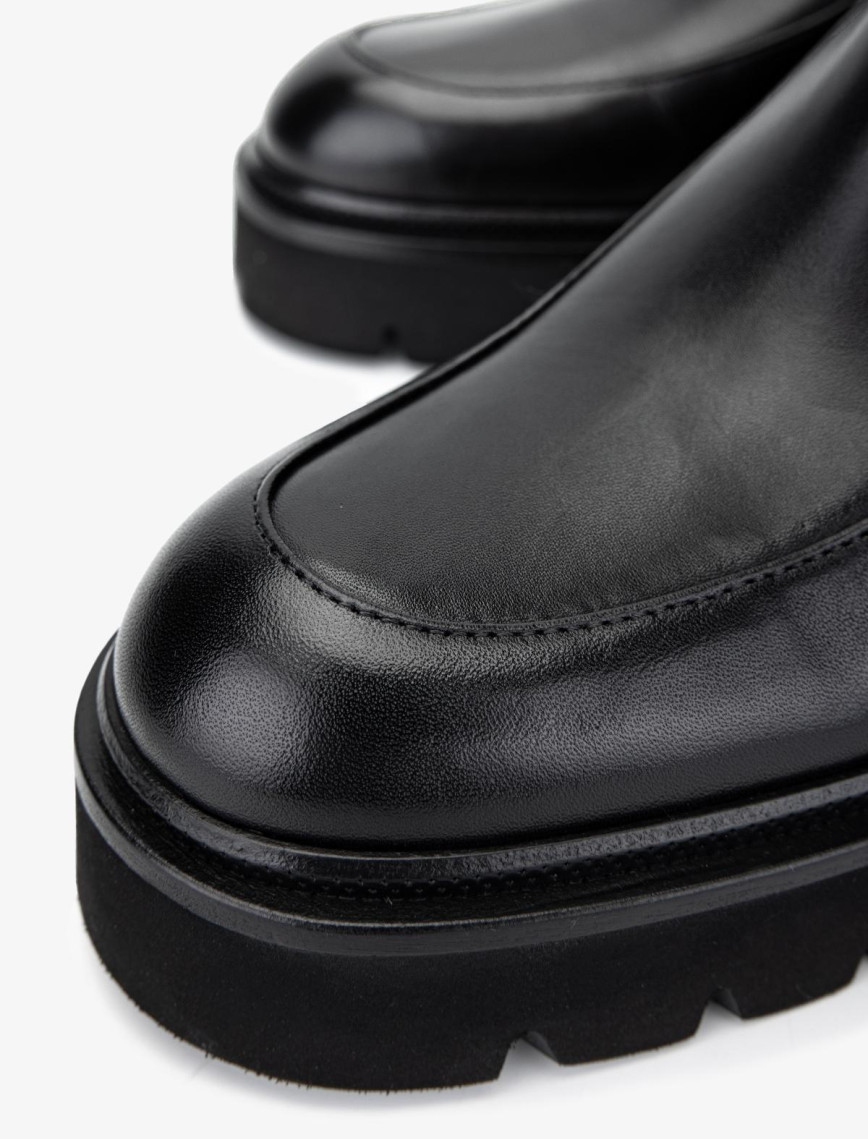 Valmenti Kadın Hakiki Deri Siyah Deri Casual Çizme Valmenti Kadın Hakiki Deri Siyah Deri Casual Çizme