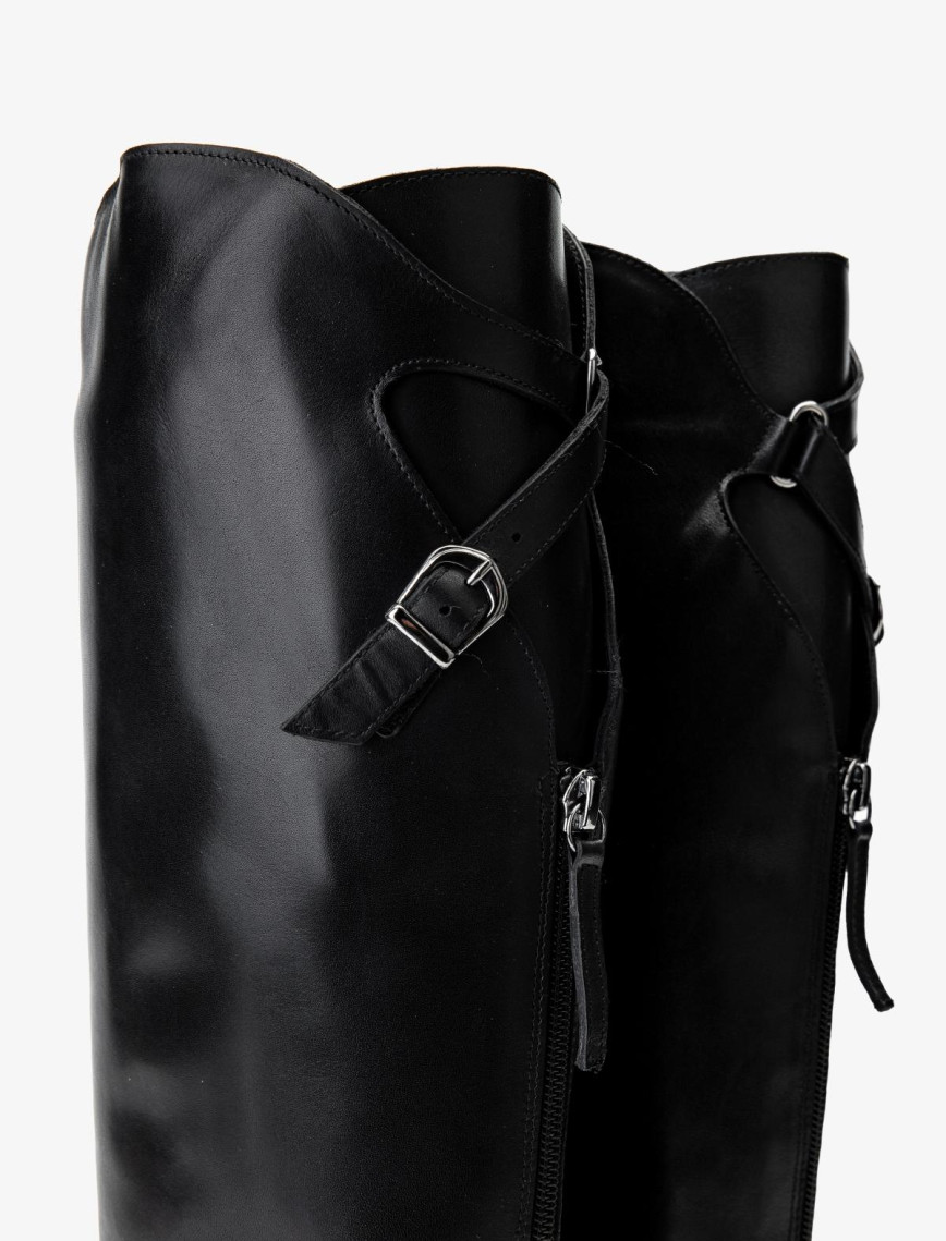 Valmenti Kadın Hakiki Deri Siyah Deri Casual Çizme Valmenti Kadın Hakiki Deri Siyah Deri Casual Çizme