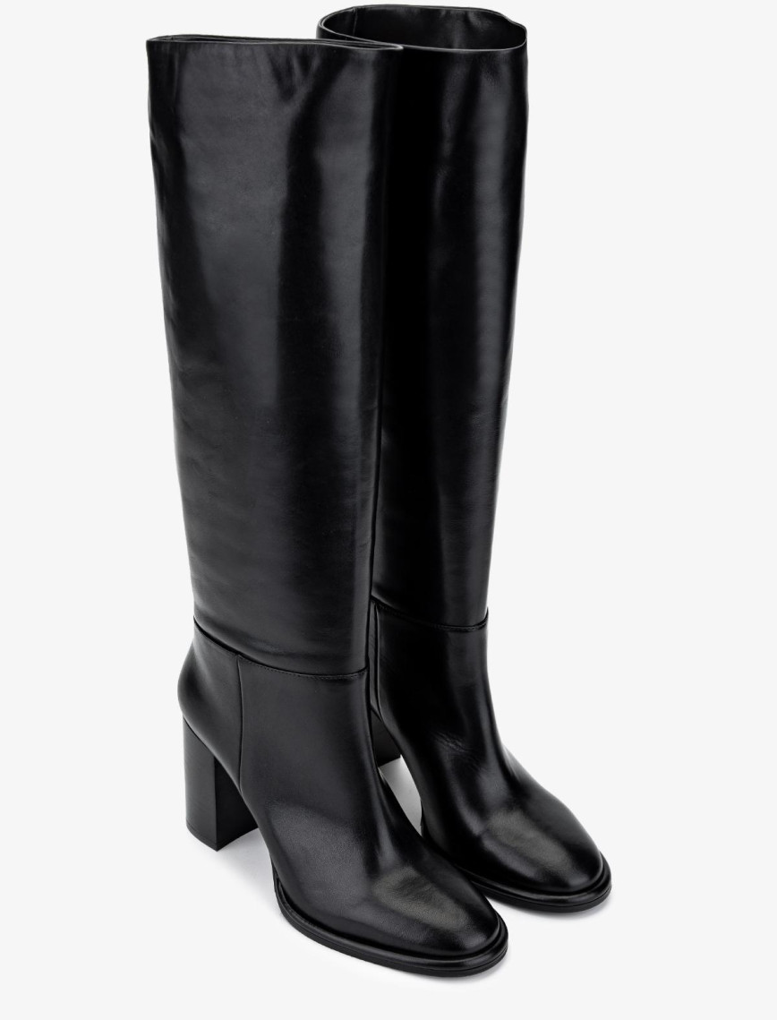 Valmenti Kadın Hakiki Deri Siyah Deri Casual Çizme