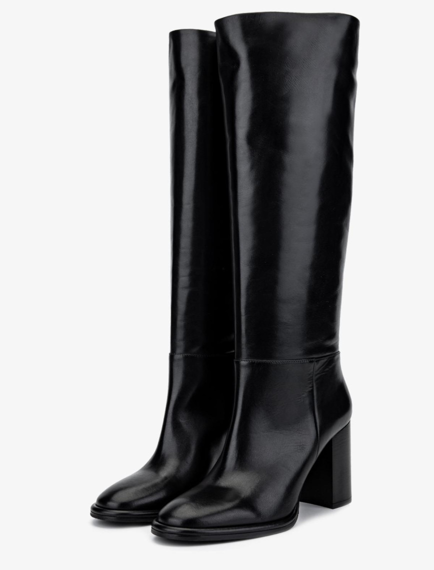 Valmenti Kadın Hakiki Deri Siyah Deri Casual Çizme