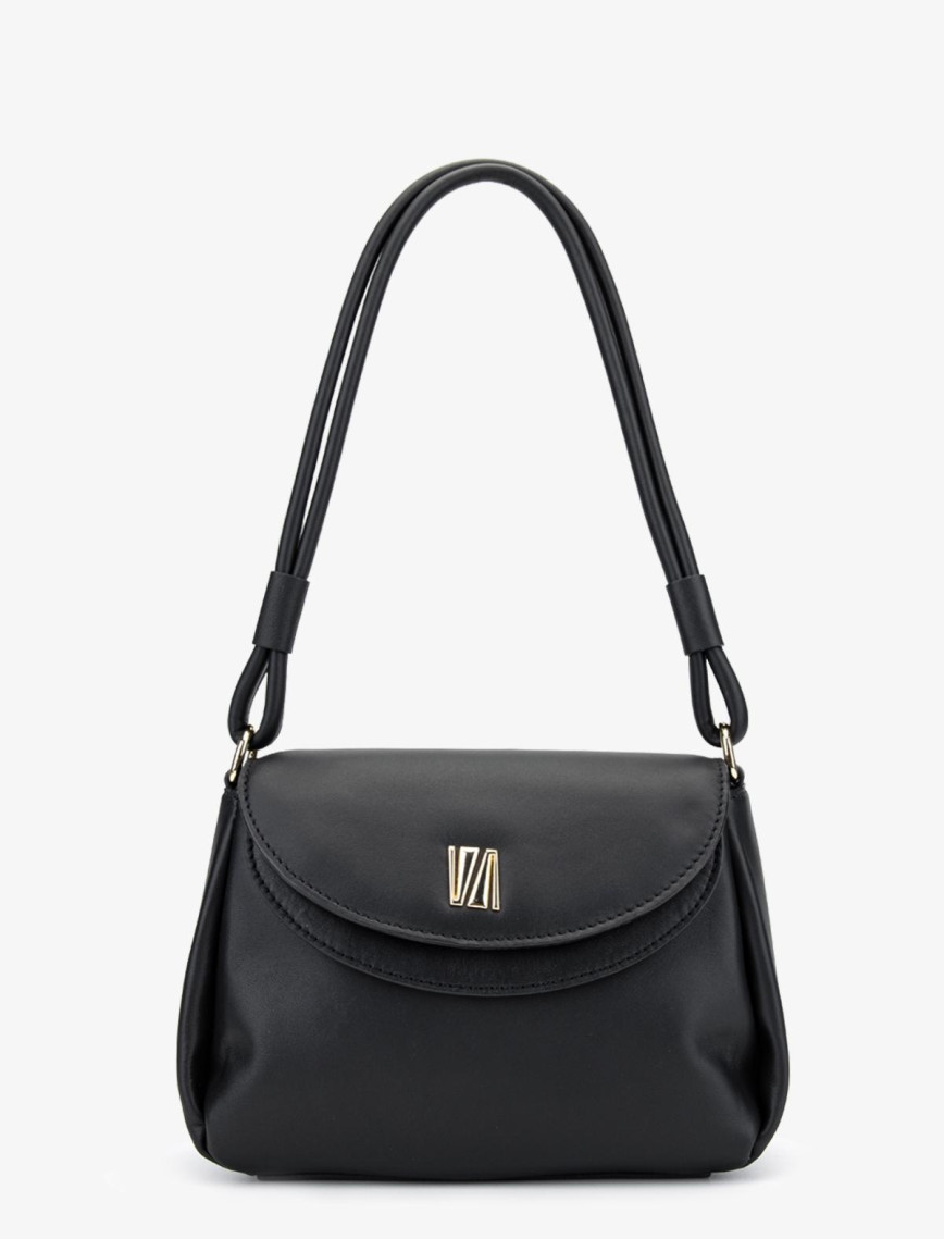 Valmenti Caly Kadın Siyah Hakiki Deri Omuz Çanta