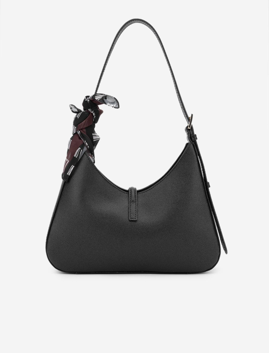 Valmenti Ekips Kadın Siyah Hakiki Deri Omuz Çanta