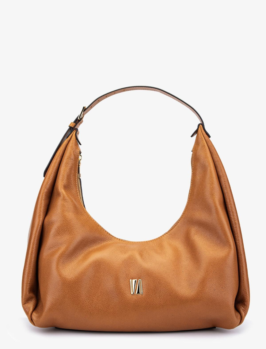 Valmenti Kadın Hakiki Deri Bej Süet Omuz Çanta