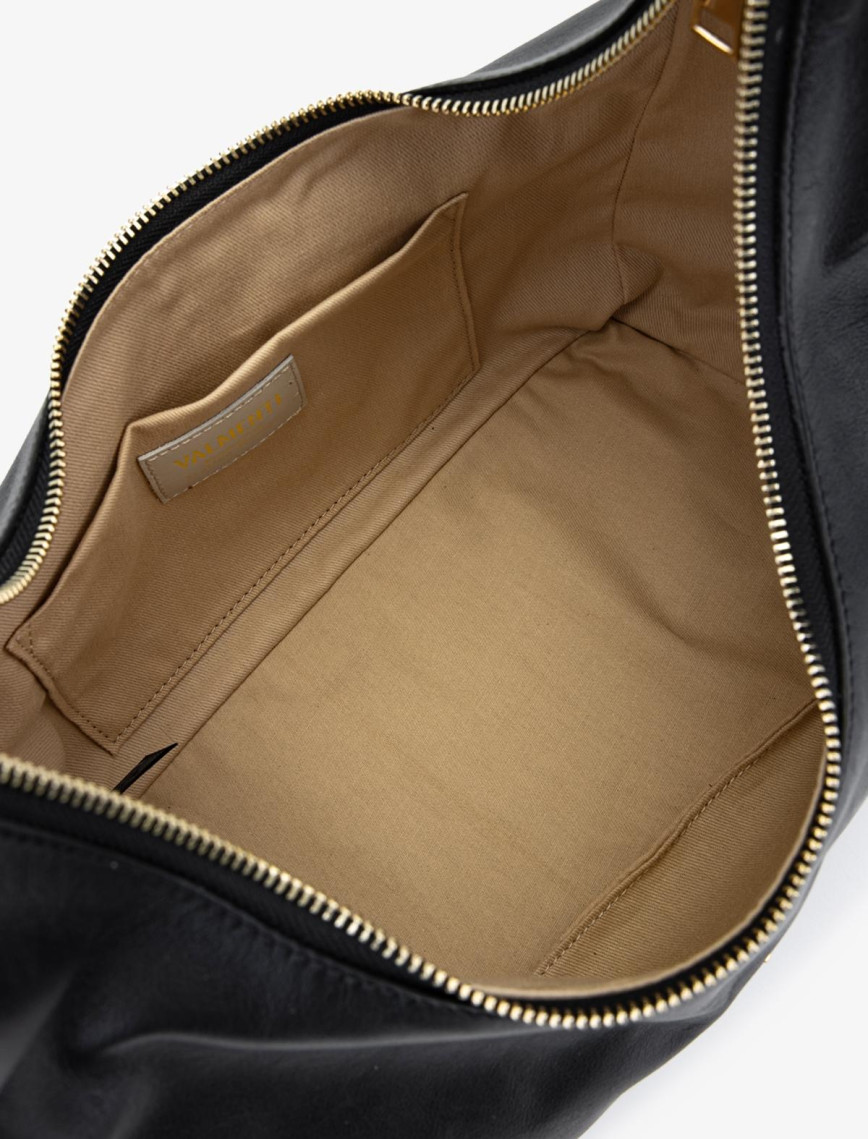 Valmenti Hakky Kadın Siyah Hakiki Deri Omuz Çanta