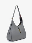Valmenti Samty Kadın Gri Hakiki Deri Omuz Çanta