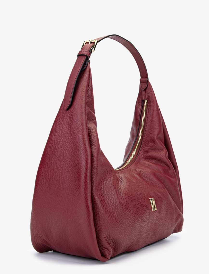 Valmenti Hakky Kadın Bordo Hakiki Deri Omuz Çanta