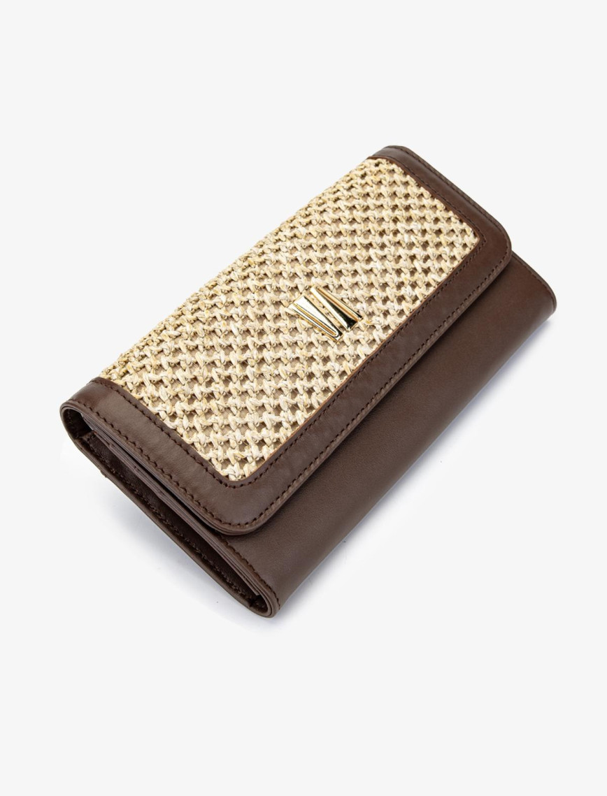 Valmenti Kadın Deri Hasır Cüzdan Cuzdan Valmenti Kadın Deri Hasır Cüzdan Cuzdan