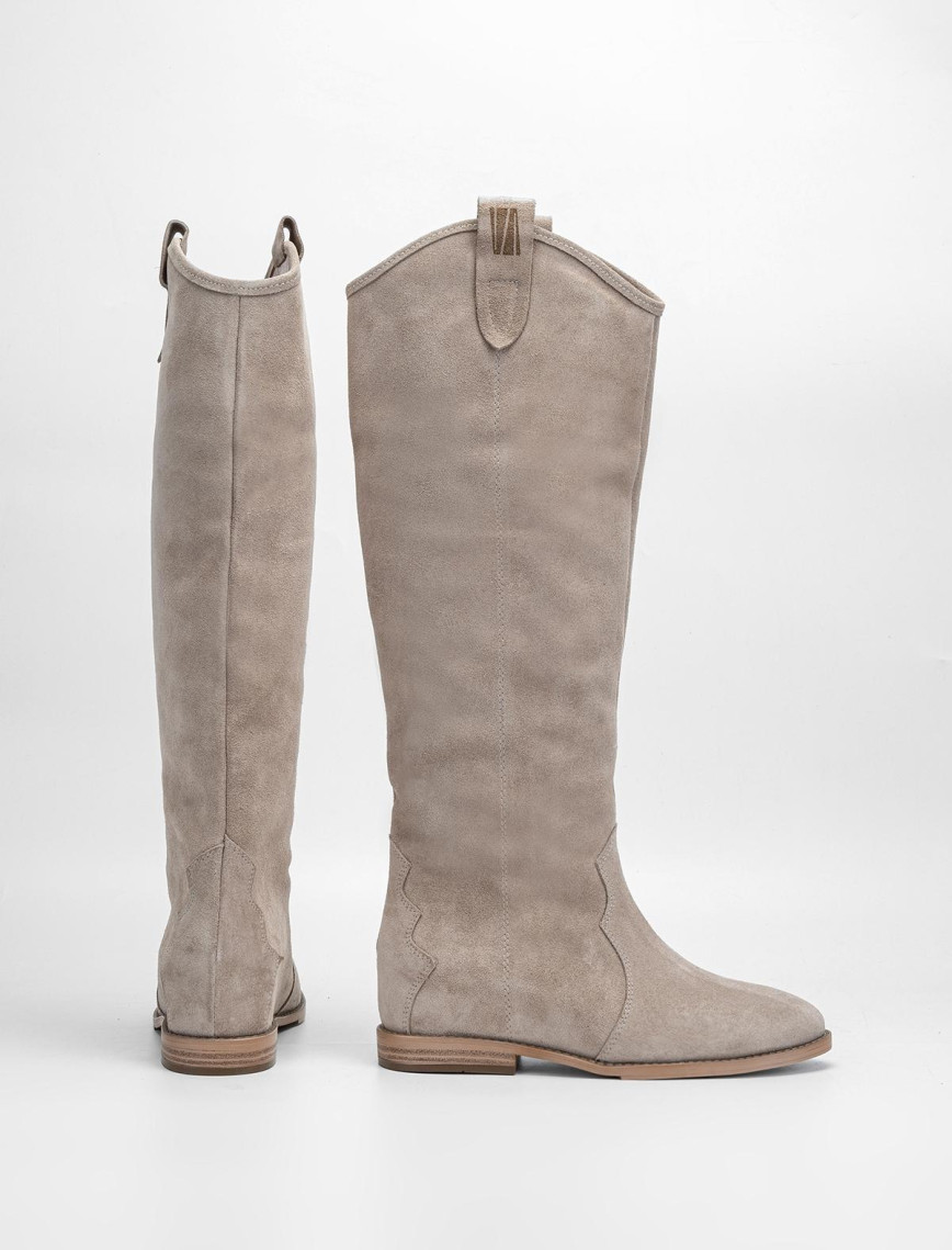 Valmenti Kadın Bej Süet Hakiki Deri Çizme Valmenti Kadın Bej Süet Hakiki Deri Çizme