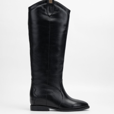 Valmenti Kadın Siyah Hakiki Deri Çizme Valmenti Kadın Siyah Hakiki Deri Çizme