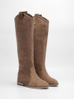Valmenti Kadın Tütün Süet Hakiki Deri Çizme Valmenti Kadın Tütün Süet Hakiki Deri Çizme