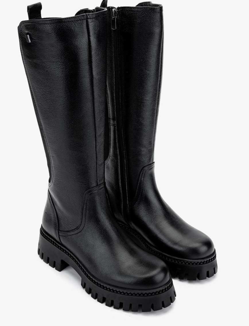 Valmenti Kadın Hakiki Deri Siyah Floter Casual Çizme Valmenti Kadın Hakiki Deri Siyah Floter Casual Çizme