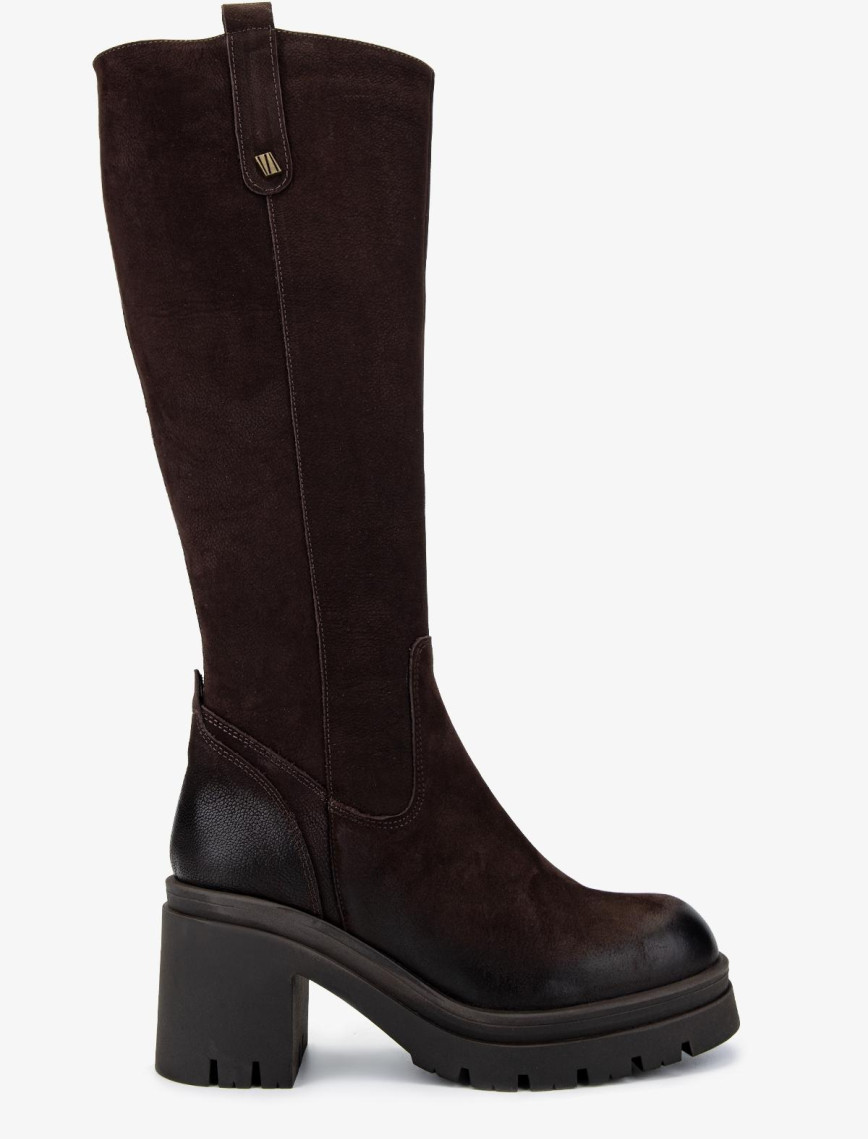 Valmenti Kadın Hakiki Deri Kahverengi Nubuk Casual Çizme Valmenti Kadın Hakiki Deri Kahverengi Nubuk Casual Çizme